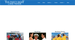 Desktop Screenshot of partyboatlaketahoe.com