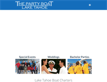 Tablet Screenshot of partyboatlaketahoe.com